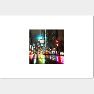 Tokyo Neon - Night Scenario - Realistic Posters and Art